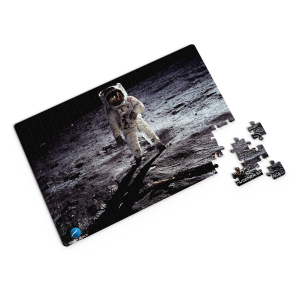 Step onto the Lunar Surface: 104 pcs Space Puzzle - Moon Walking Astronaut Edition