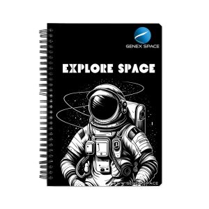Astronaut Themed Explore Space - A5 Wiro Bound Notebook
